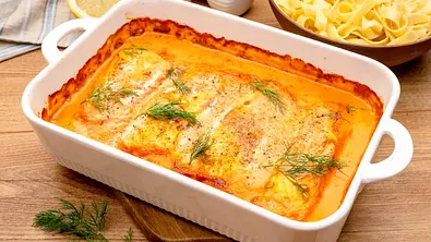 Lachs-Sahne-Gratin - Foto: ShowHeroes für LECKER @ Bauer Media Group