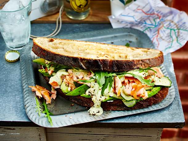 Lachs Sandwich Rezept Lachs Sandwich Rezept