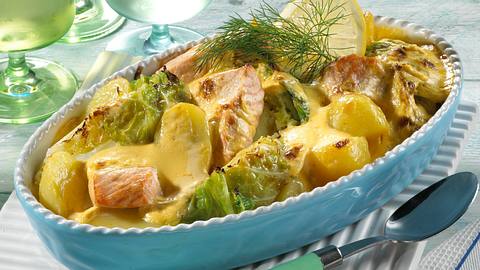 Lachs-Wirsing-Auflauf Rezept - Foto: House of Food / Bauer Food Experts KG