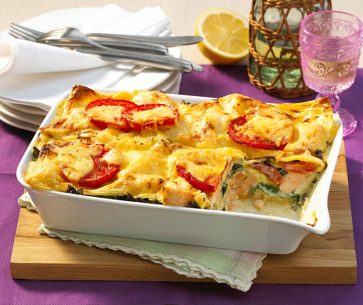 Lachs-Wirsing-Lasagne Rezept