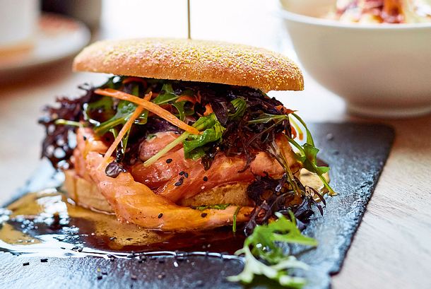 Lachsburger Rezept Lachsburger Rezept