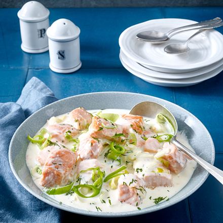 Lachsragout in Meerrettichsoße Rezept