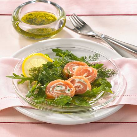 Lachsröllchen mit Meerrettichcreme Rezept