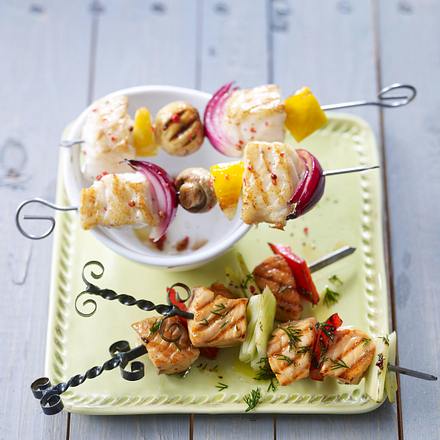 Lachsspieße mit Fenchel Rezept