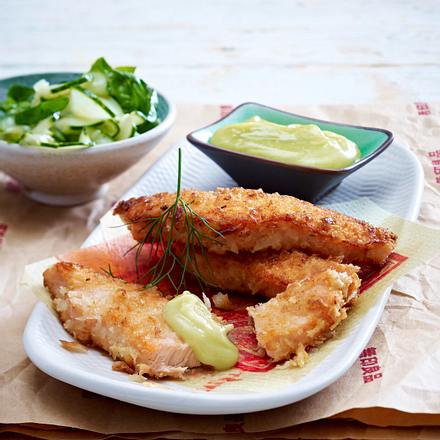 Lachsstäbchen mit Wasabicreme Rezept