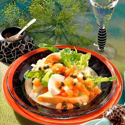 Lachstatar Rezept Lachstatar Rezept