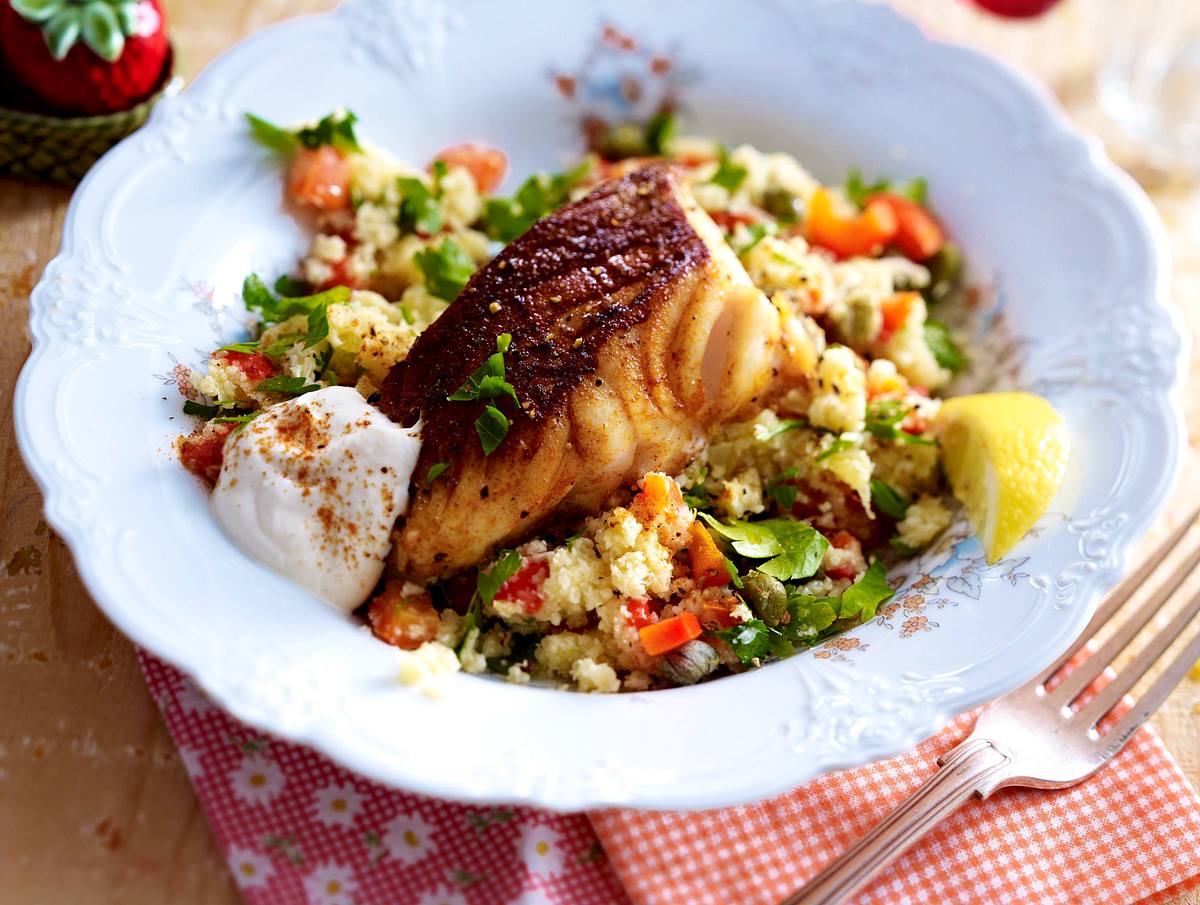 Lachstatischer Couscous Rezept