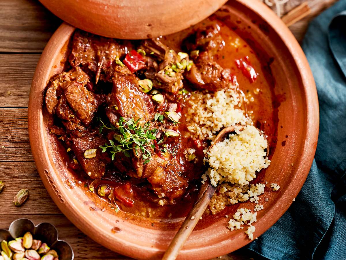 Lamm-Tajine mit Datteln Rezept