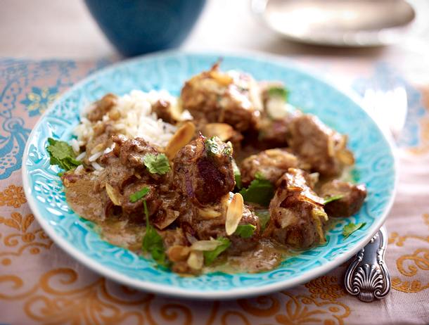 Lammcurry mit Mandeln Rezept Lammcurry mit Mandeln Rezept