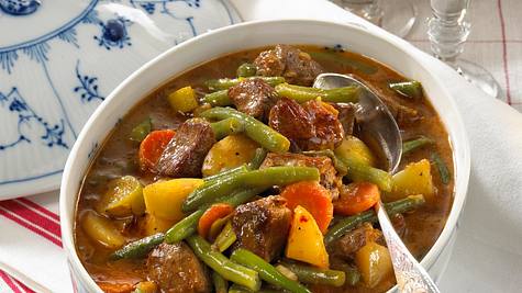 Lammeintopf mit grünen Bohnen Rezept - Foto: Maass