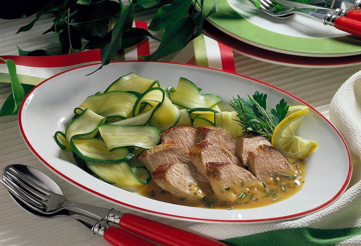 Lammfilet mit Zucchinigemüse Rezept