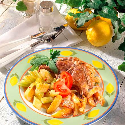 Lammkotelett mit Zitronensoße Rezept Lammkotelett mit Zitronensoße Rezept