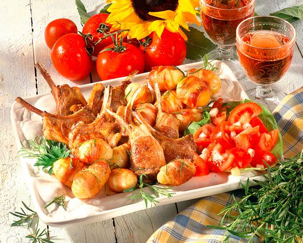 Lammkoteletts mit Rosmarin-Kartoffeln Rezept