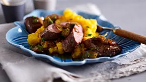 Lammlachse auf Steckrüben-Möhren-Püree Rezept - Foto: LECKER @ Bauer Media Group