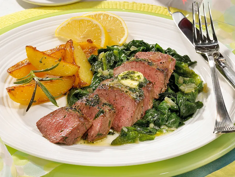 Lammlachse mit Kräuterbutter Rezept