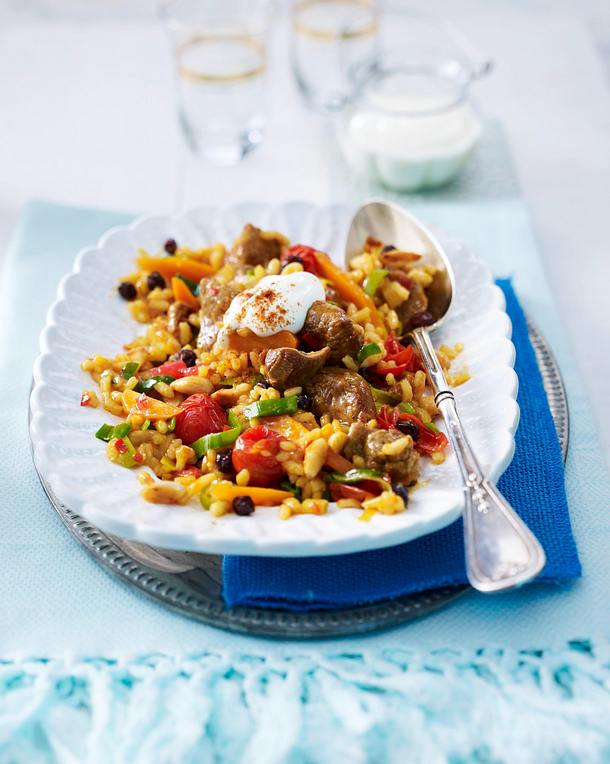 Lammpilaw mit Tomaten Rezept Lammpilaw mit Tomaten Rezept