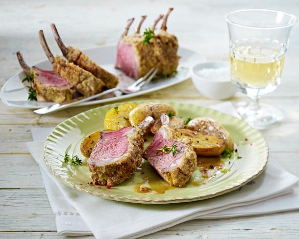 Lammrücken mit rosa Pfeffer Rezept Lammrücken mit rosa Pfeffer Rezept