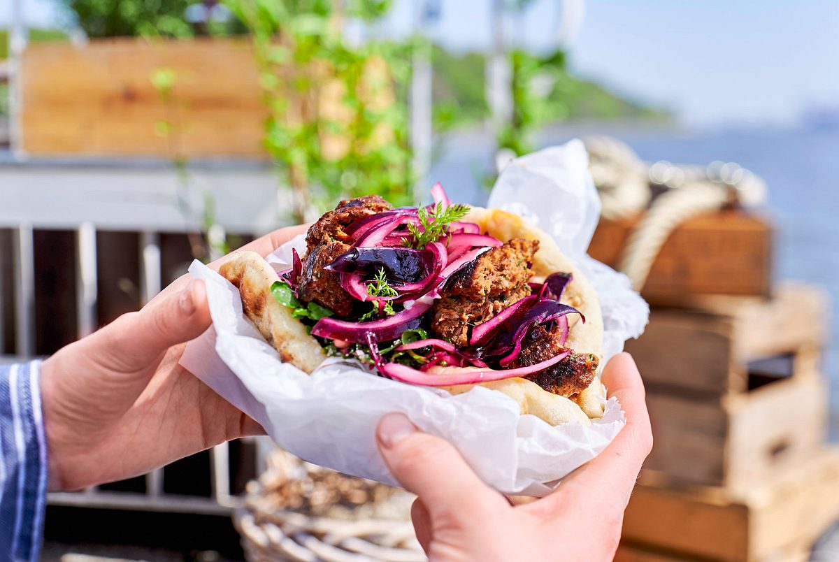 Lammspieße in „Burner-Naanbrot Rezept