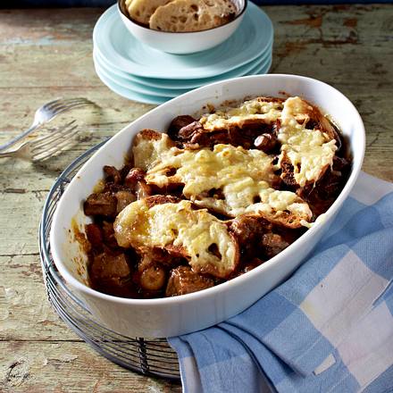 Lammstew mit Süßkartoffelkruste Rezept Lammstew mit Süßkartoffelkruste Rezept