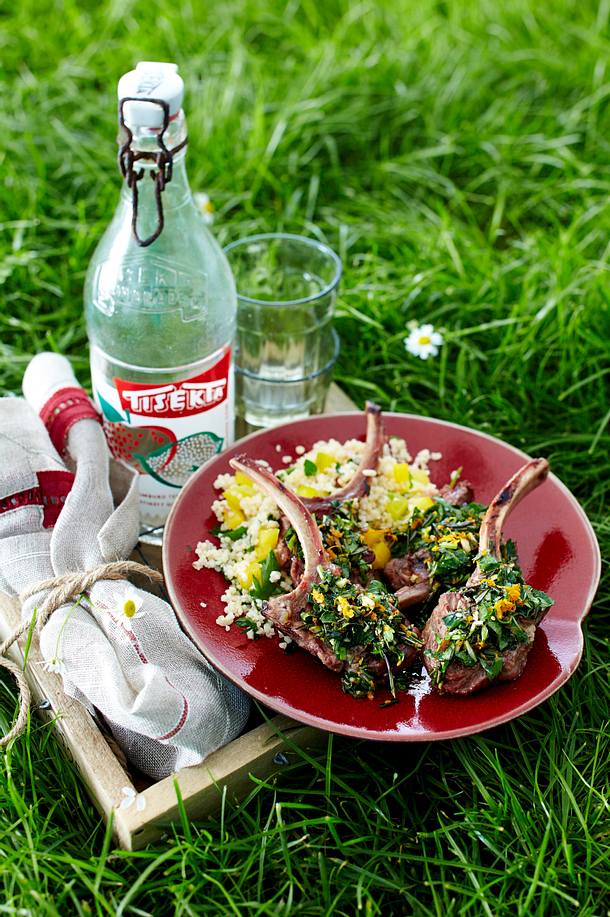 Lammstielkoteletts mit Orangen-Rosmarin-Gremolata Rezept | LECKER