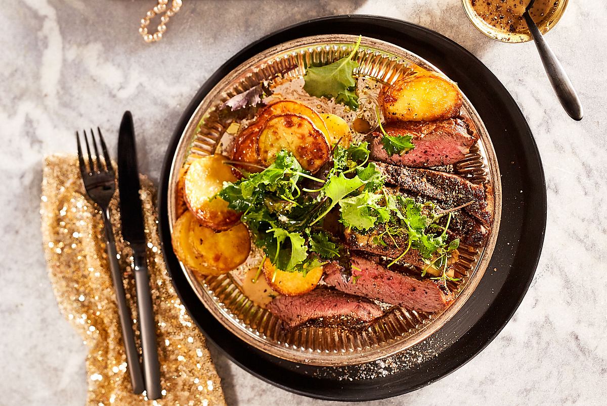 L’amour de Paris Steak au poivre Rezept