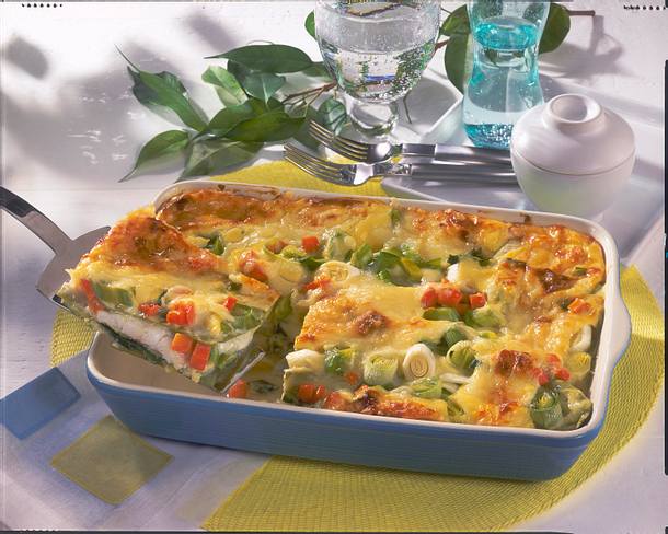 Lasagne-Fischauflauf Rezept Lasagne-Fischauflauf Rezept
