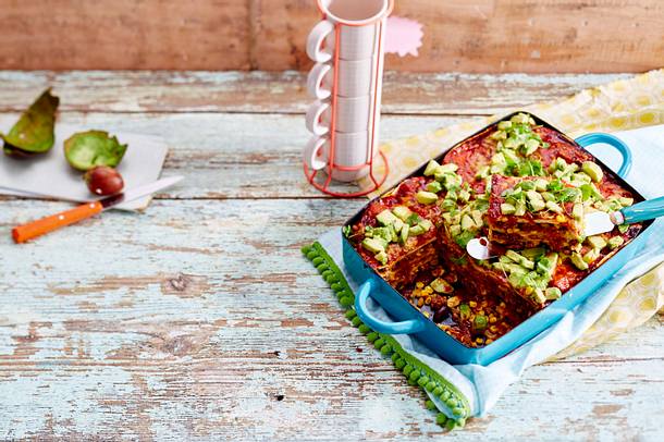 Lasagne mit Enchiladas Rezept Lasagne mit Enchiladas Rezept