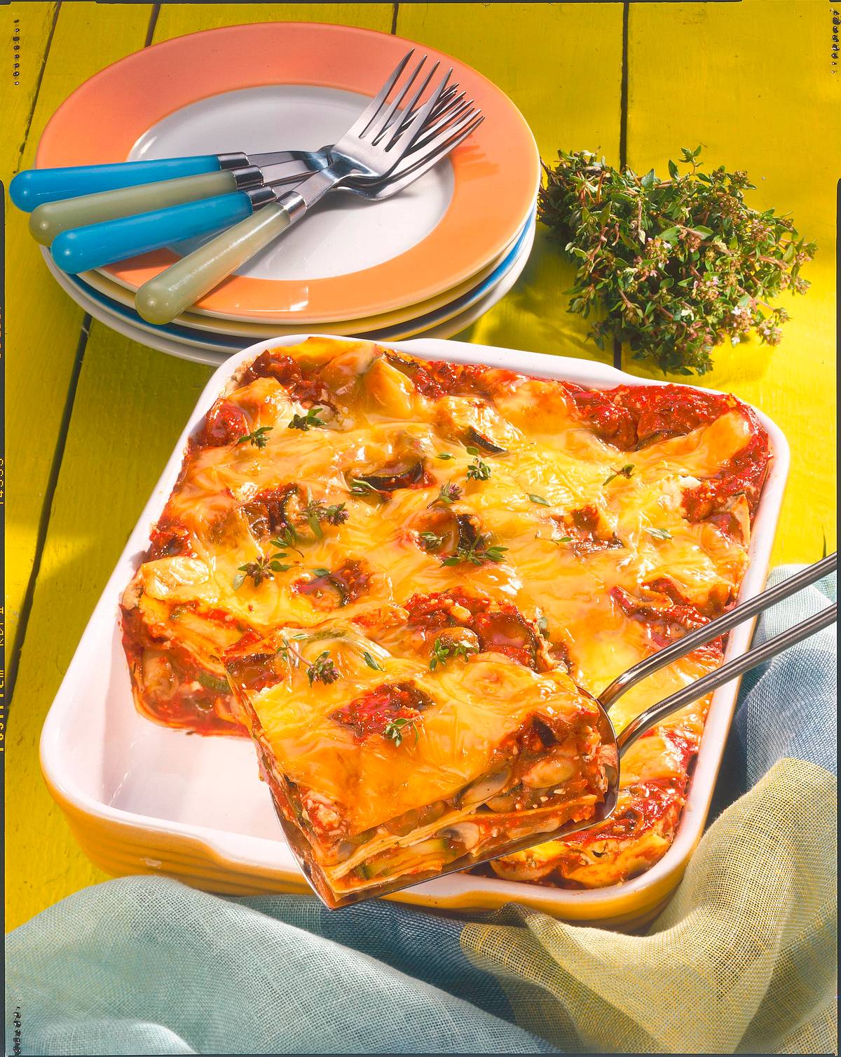 Lasagne mit Hüttenkäse Rezept