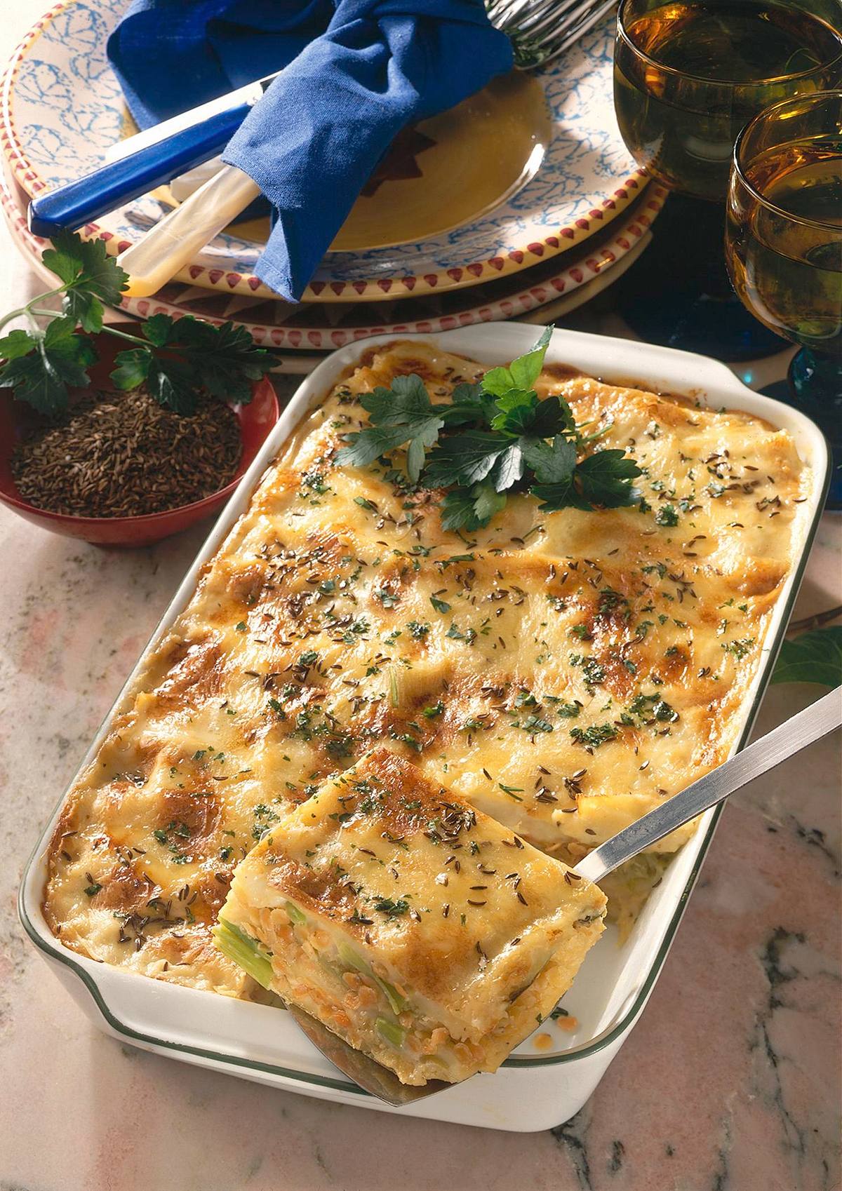 Lasagne mit Linsen Rezept