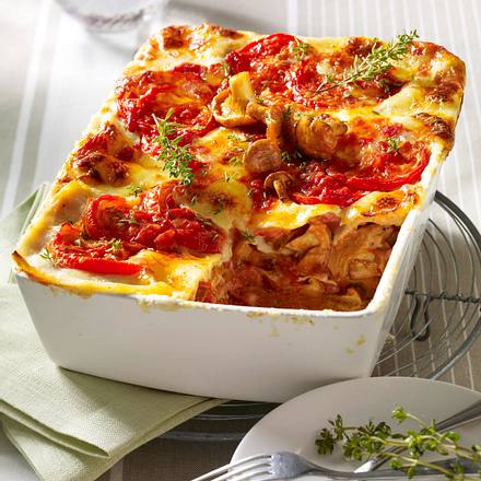 Lasagne mit Pfifferlingen Rezept Lasagne mit Pfifferlingen Rezept