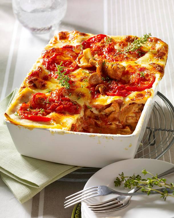 Lasagne mit Pfifferlingen