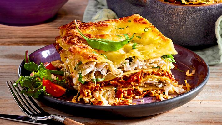 Lasagne mit Pulled Chicken Rezept - Foto: House of Food / Bauer Food Experts KG