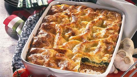 Lasagne mit Spinat und Hack Rezept - Foto: Horn