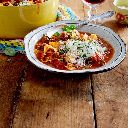 Lasagnesuppe Rezept