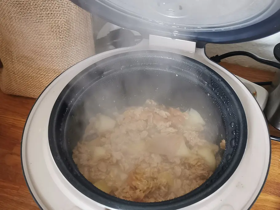 Porridge aus dem Reiskocher Porridge aus dem Reiskocher