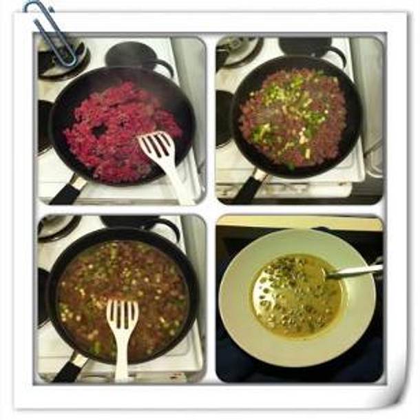Lauch-Creme-Suppe mit Tatar Hamminkeln von Hanna 3 Portionen a 7PPs Rezept Lauch-Creme-Suppe mit Tatar Hamminkeln von Hanna 3 Portionen a 7PPs Rezept
