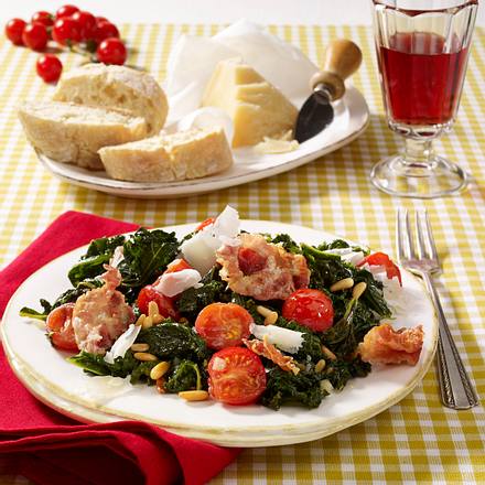 Lauwarmer Grünkohlsalat "Italia" Rezept Lauwarmer Grünkohlsalat "Italia" Rezept