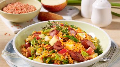 Lauwarmer Linsensalat mit Pfefferbeißern Rezept - Foto: LECKER @ Bauer Media Group