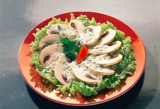 Lauwarmer Pilzsalat Rezept Lauwarmer Pilzsalat Rezept