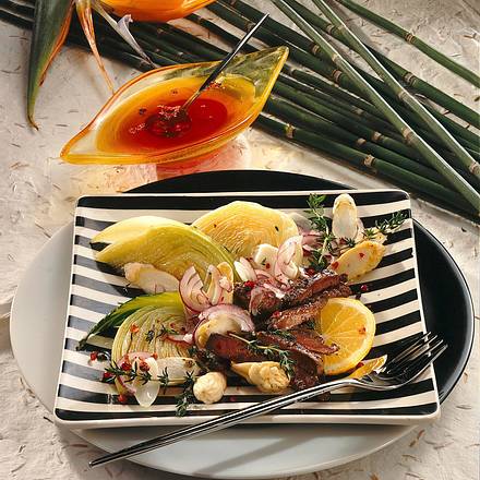 Lauwarmer Spitzkohl mit Leber Rezept Lauwarmer Spitzkohl mit Leber Rezept