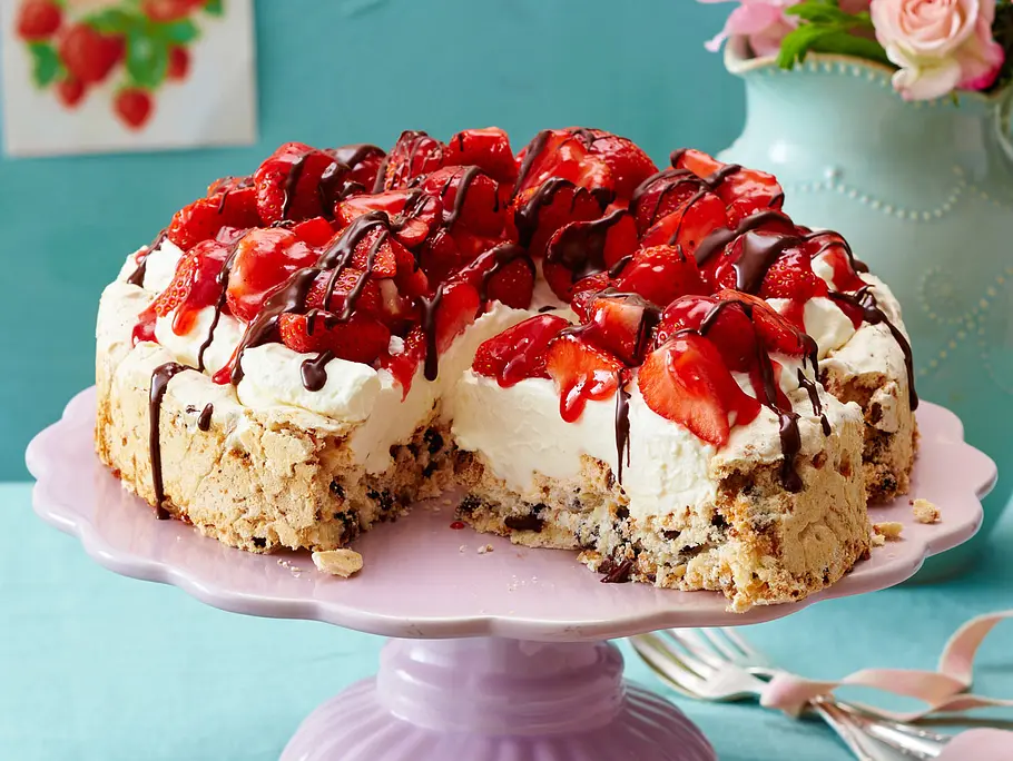 Lavatorte mit Erdbeeren Rezept Lavatorte mit Erdbeeren Rezept