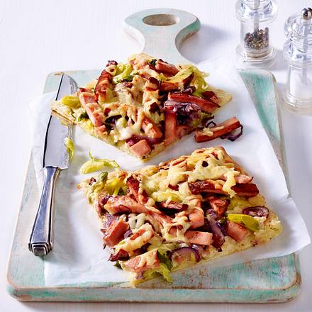 Leberkäse-Pizza Rezept