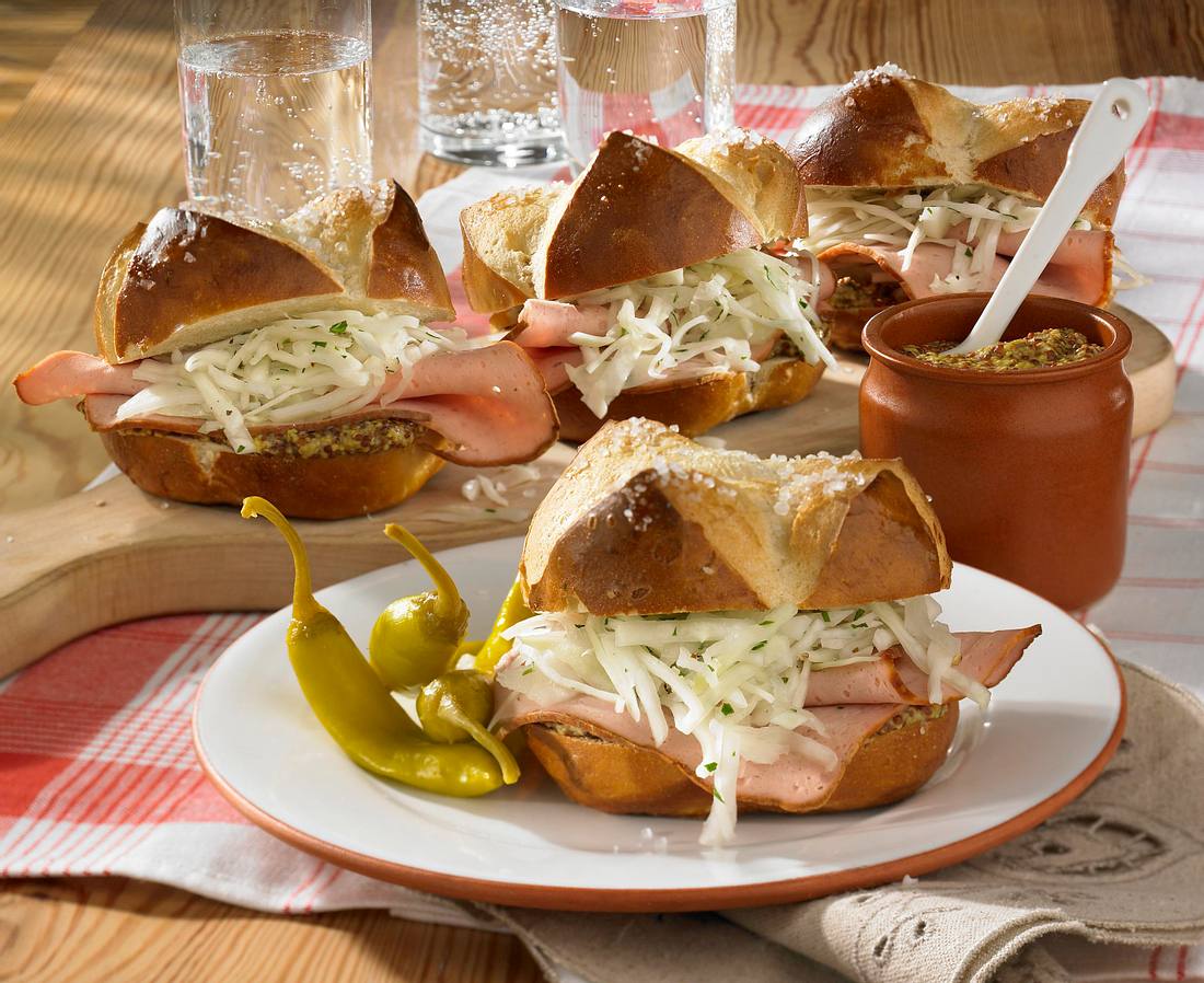 LeberkäseKrautBurger Rezept LECKER