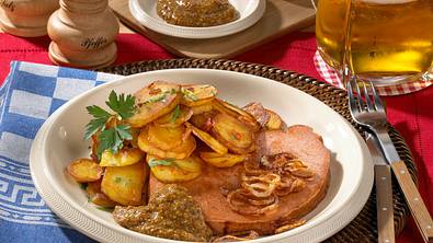 Leberkäse mit Bratkartoffeln Rezept - Foto: LECKER @ Bauer Media Group