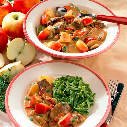 Leberragout mit Äpfeln Rezept Leberragout mit Äpfeln Rezept