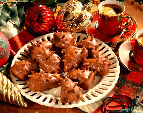 Lebkuchen-Mandel-Ecken Rezept Lebkuchen-Mandel-Ecken Rezept
