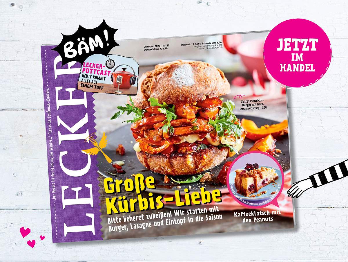 LECKER 10/2020: Große Kürbis-Liebe