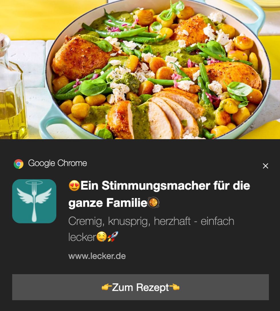 LECKER.de Push-Nachricht LECKER.de Push-Nachricht