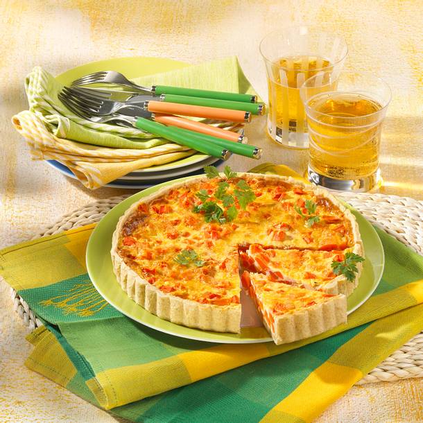 Leichte Möhren-Quiche Rezept Leichte Möhren-Quiche Rezept