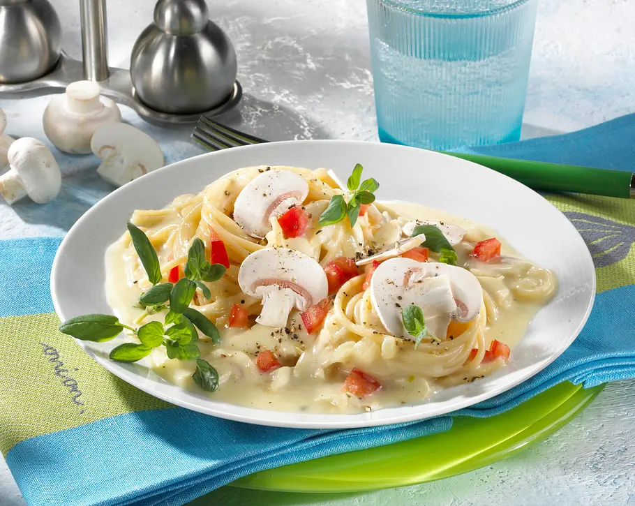 Leichte Pilz-Käse-Soße Rezept